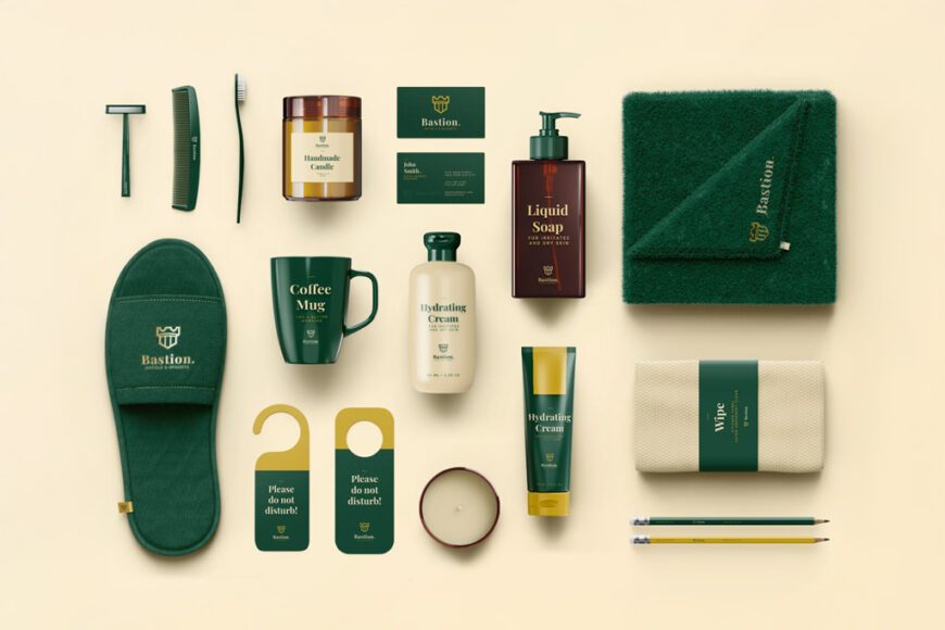 hotel branding items free mockup 870x0 c default